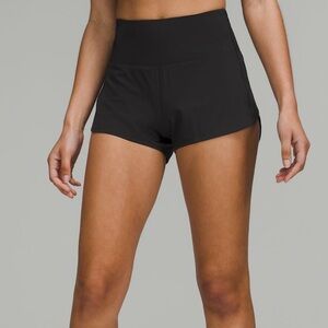 Lululemon black high rise 2.5 inch speed ups